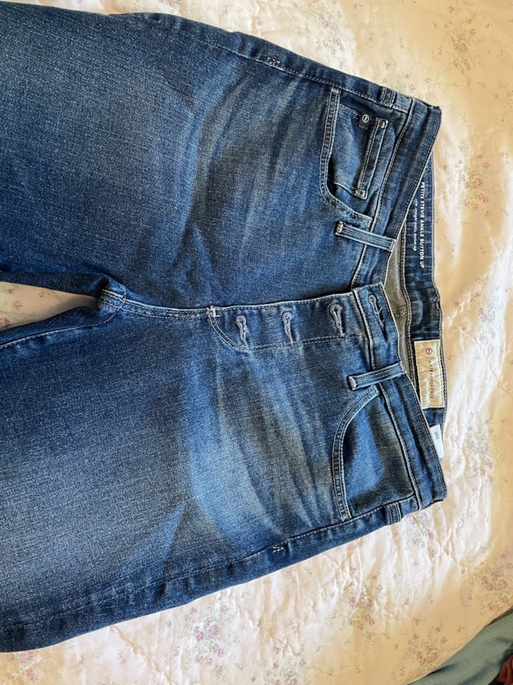 AG jeans size 29p Stevie Ankle Button Up Slim Straight NWOT!